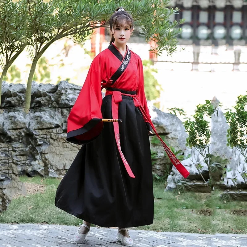 Мужской женский традиционный костюм ханьфу в китайском стиле Тан кардиган с