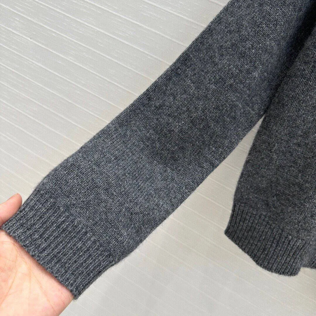 Новинка 2024 модные кардиганы из 100% шерсти с украшением бисера женский свитер