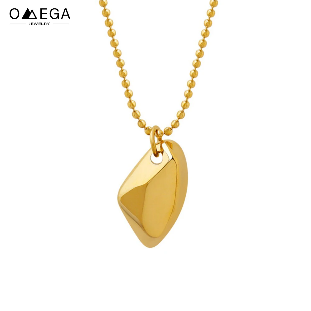 Ожерелья из нержавеющей стали 316L без потускнения для женщин позолоченные