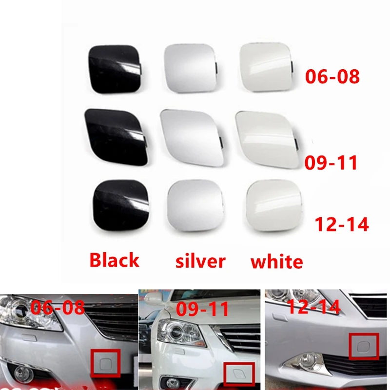 For Toyota Camry 2006 2007 2008 2009 2010-2014 Front Bumper Tow Hook Cover Trailer Cap