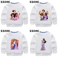 disney encanto mirabel graphic cartoon kids sweatshirts kawaii children hoodies baby pullover tops girls boys clotheskyt5492
