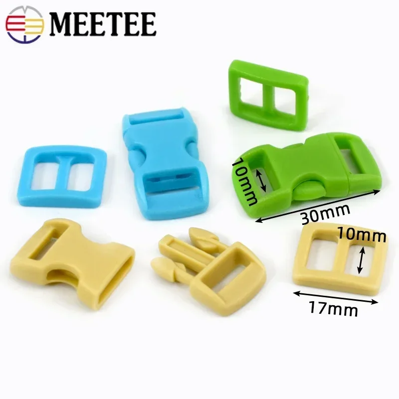 Пластиковая пряжка с застежкой 10 мм тройной скользящий слайдер кольцевая