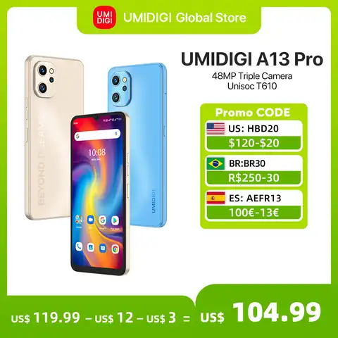 Смартфон UMIDIGI A13 Pro, тройная камера 48 МП, 128 ГБ, 6,7 дюйма, 5150 мАч