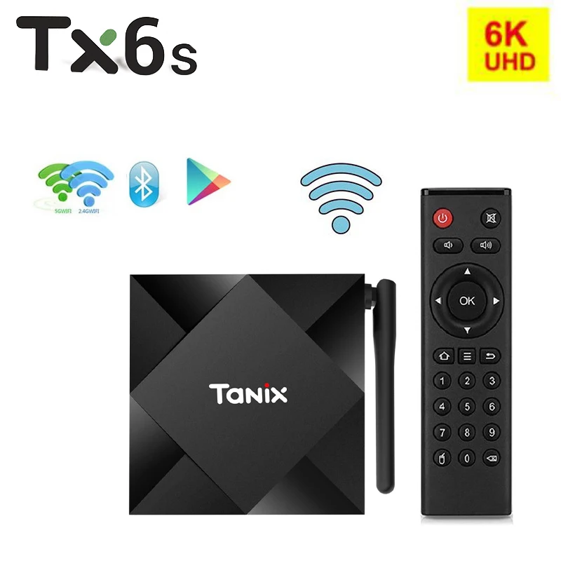 

ТВ-приставка TX6S Tanix HD 6K на ОС Android 10 Смарт ТВ-приставка Allwinner H616 4 Гб ОЗУ 32 Гб 64 Гб четырехъядерная приставка H.265 Смарт медиаплеер