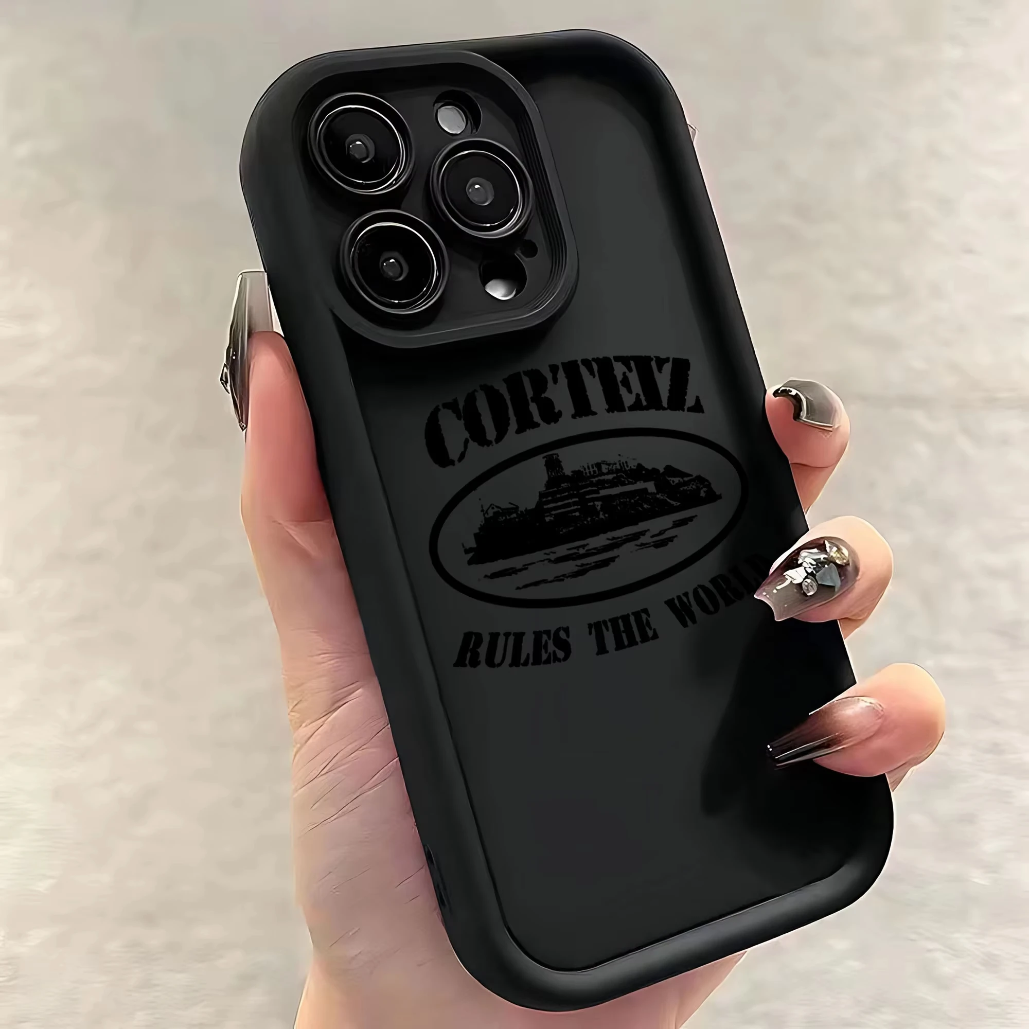 Чехол для телефона Luxury Goods Rules The World-C-Corteizs iPhone 16 15 14 13 12 11 Pro Max Mini XR XS 7 8 6 6S Plus мягкий