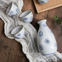 ceramic wine set japanese clay sake wine dispenser small cup flagon sake cup small handless winecup home restaurant supplies