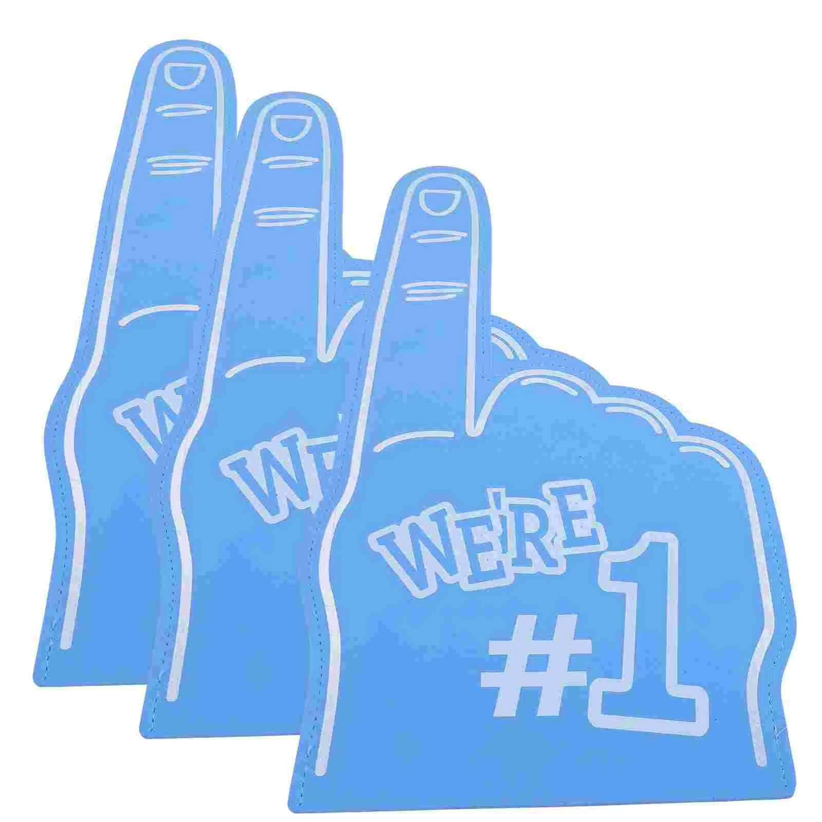 

3 Pcs Kid Toys Girls Foam Fingers Bulk Giant Hands Sports Cheering Noise Makers Party Favors Eva Cheerleading Child