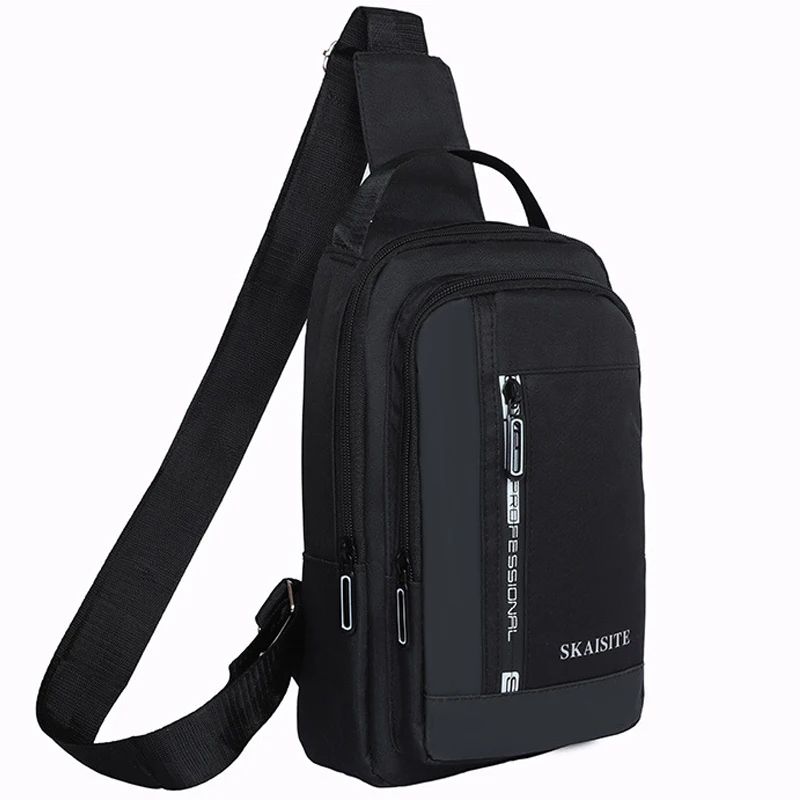 Мужская Противоугонная Повседневная сумка через плечо с USB для путешествий