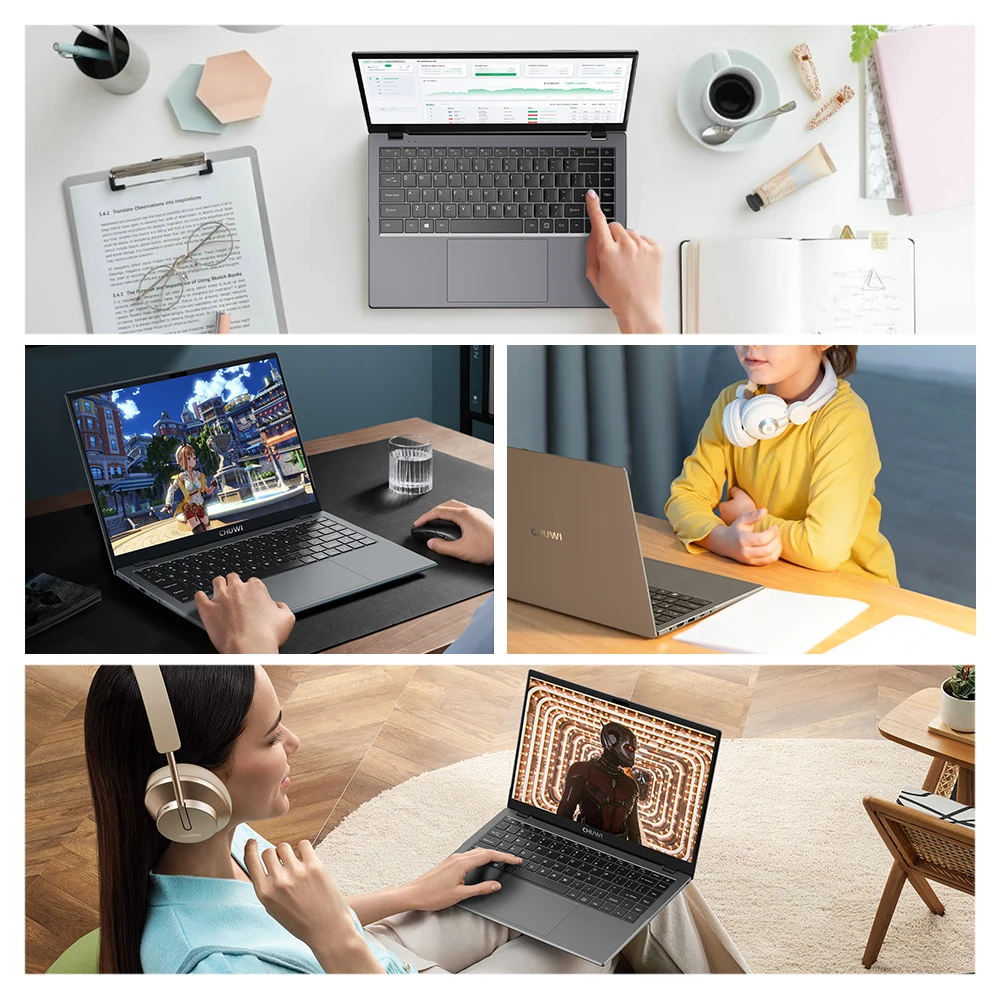 Ноутбук CHUWI GemiBook XPro, 14 дюймов, UHD экран, 8 ГБ ОЗУ, 256 Гб SSD ...