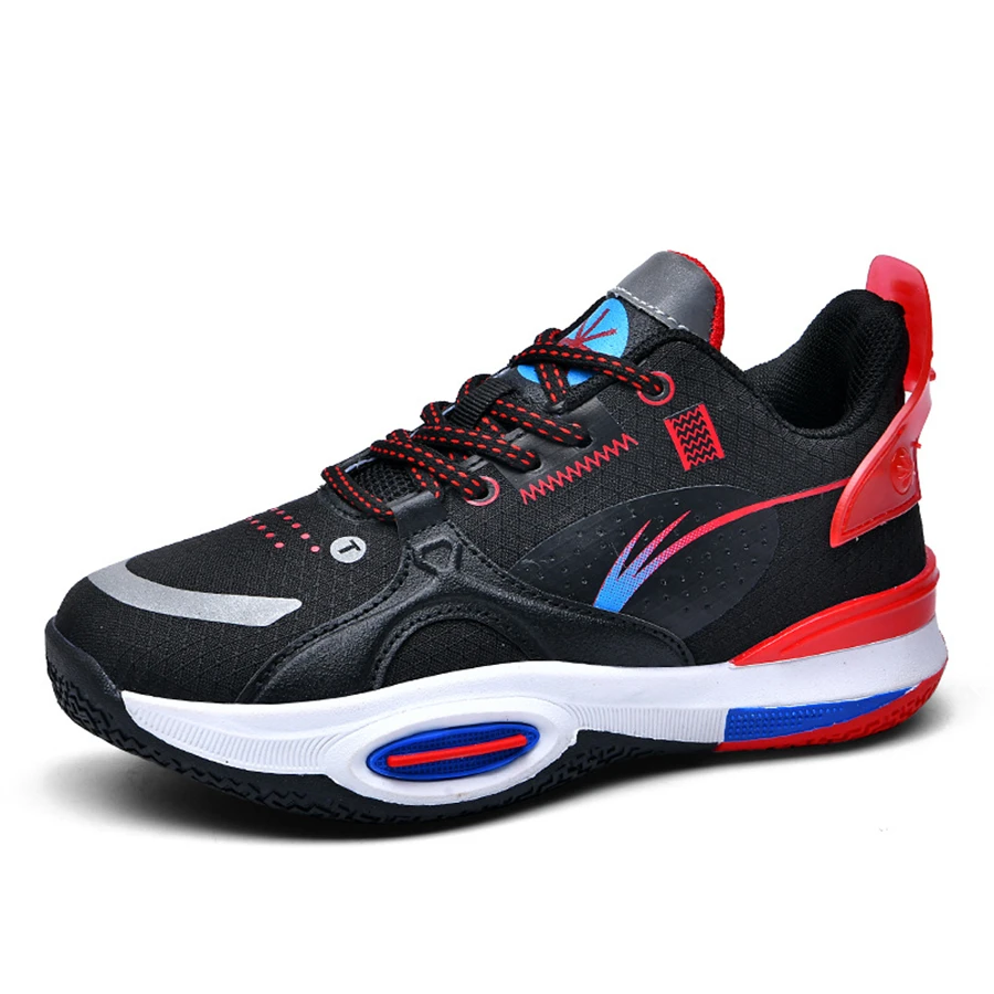New Basketball Shoes for Kids Breathable Cushioning Non-Slip Outdoor Sport Shoes Gym Training Athletic Basketball Sneakers Boys