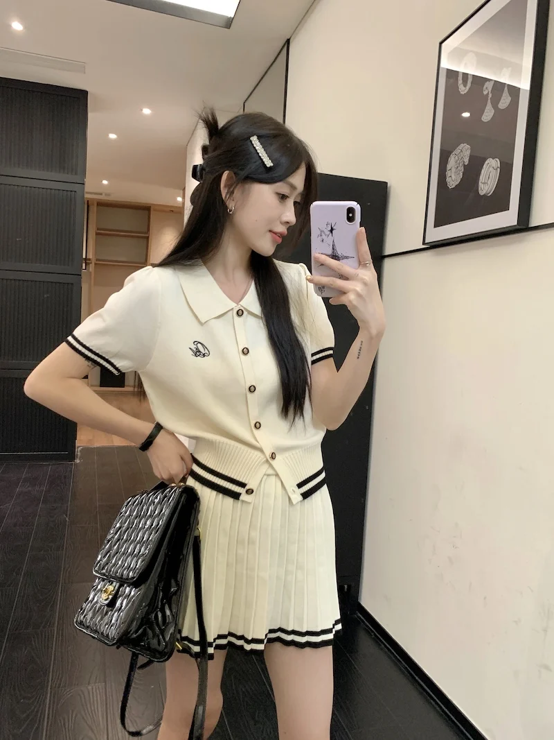 

Make firm offers college wind suit little polo shirt skirt leisure female