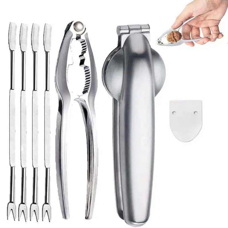 

Инструмент для открывания орехов, нож для орехов из нержавеющей стали, многофункциональный зажим, портативный нож для орехов, миндаля, орех...