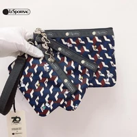 3pcs kawaii sanrio hello kitty snoopy lesportsac multilayer clutch bag organizer bag bracelet bag wrist bag detachable