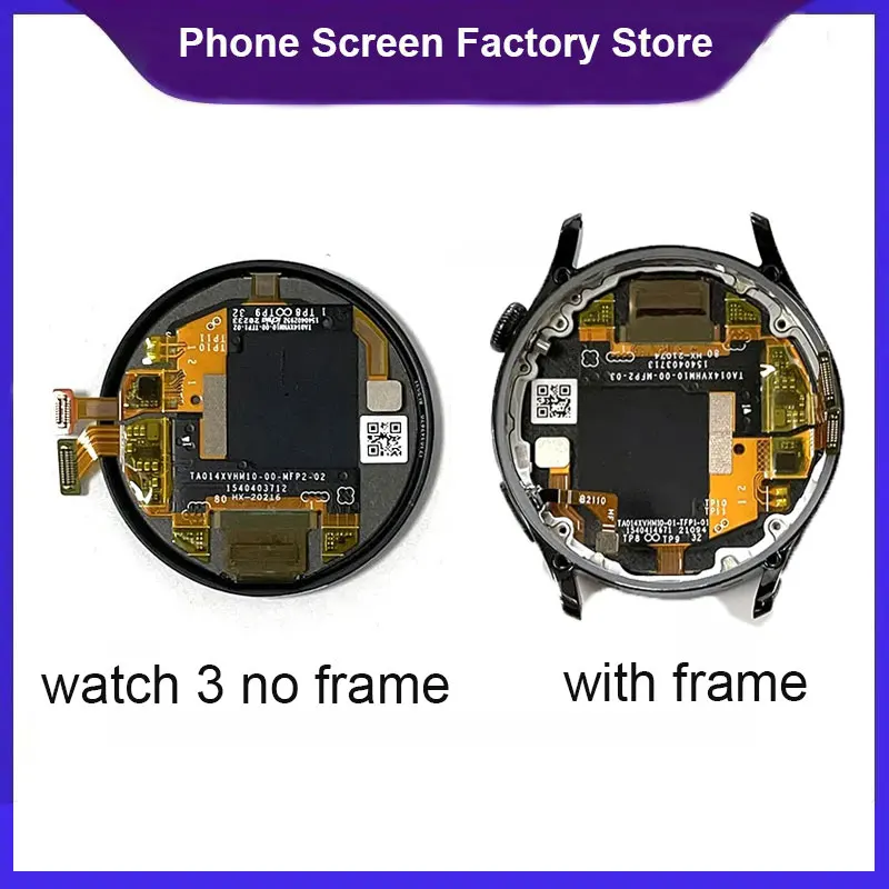 

Original Screen For Huawei Watch 3 LCD Display Touch Panel Digitizer Assembly For Huawei Watch 3 LCD With Frame Replacement