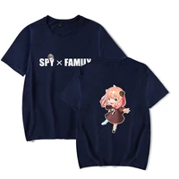 2022 summer spyxfamily anime printing t shirt oversized mens novelty fashion cartoon harajuku simple round loose casual wear