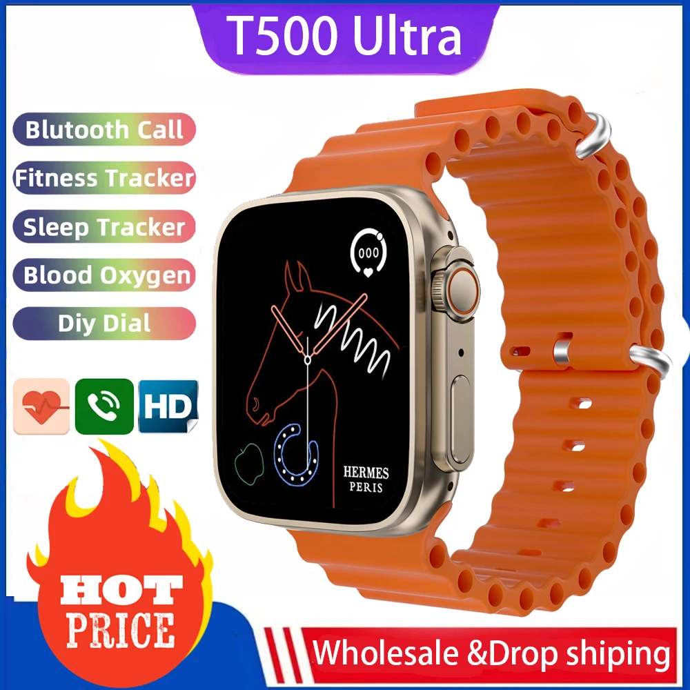 

Смарт-часы T500 Ultra, 1,99 дюйма, с Bluetooth