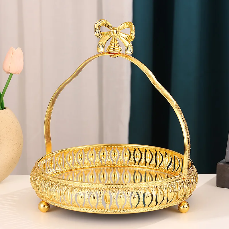 

Роскошный поднос для фруктов в европейском стиле креативная корзина для хранения фруктов синего цвета стеллаж для конфет десертов поднос д...