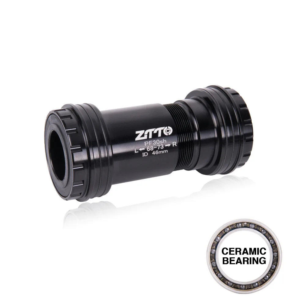 ZTTO PF30sh 24 Bicycle Screw To Lock Ceramic Bottom Bracket 46mm Suitable for MTB GXP Crankset