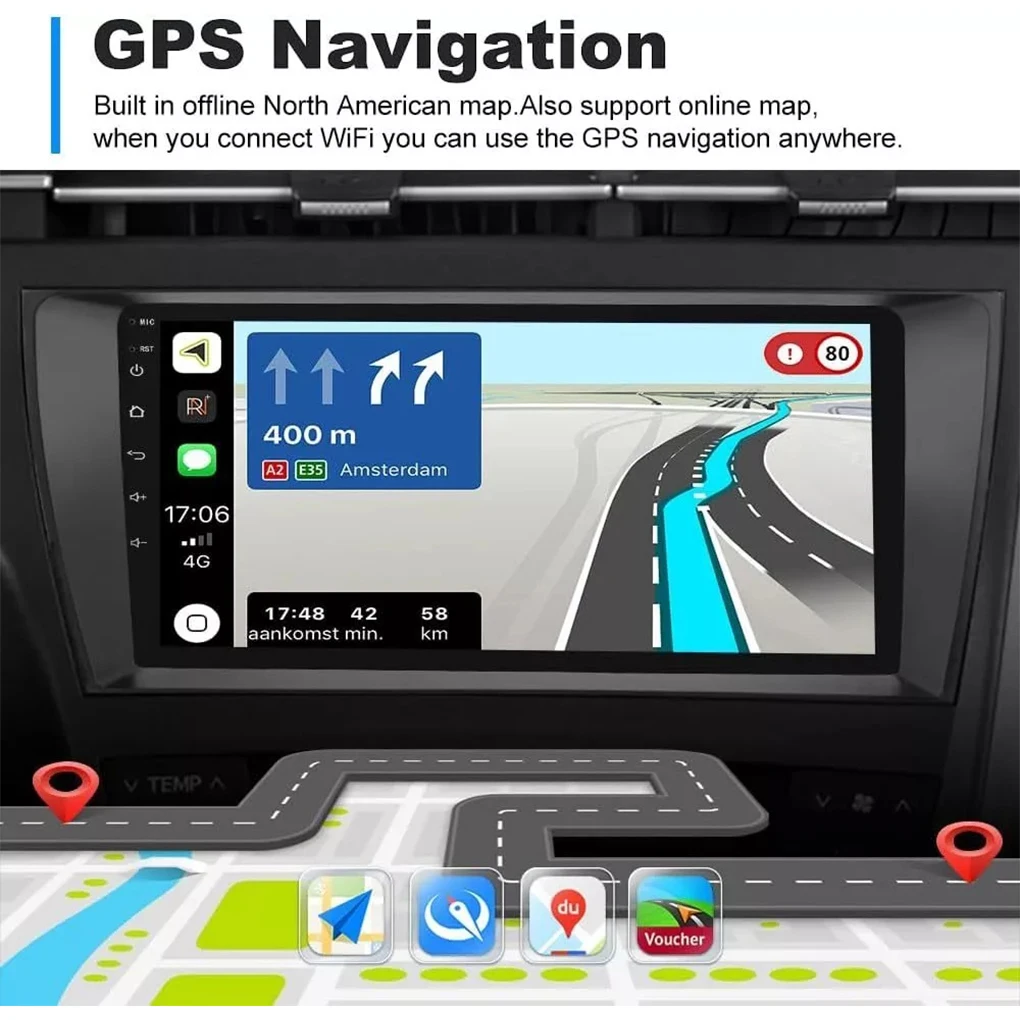 Фото Автомобильный радиоприемник мультимедиа для Toyota Prius 2010-2015 Android 14 2Din ideo плеер GPS навигация Carplay экран DSP стерео №4