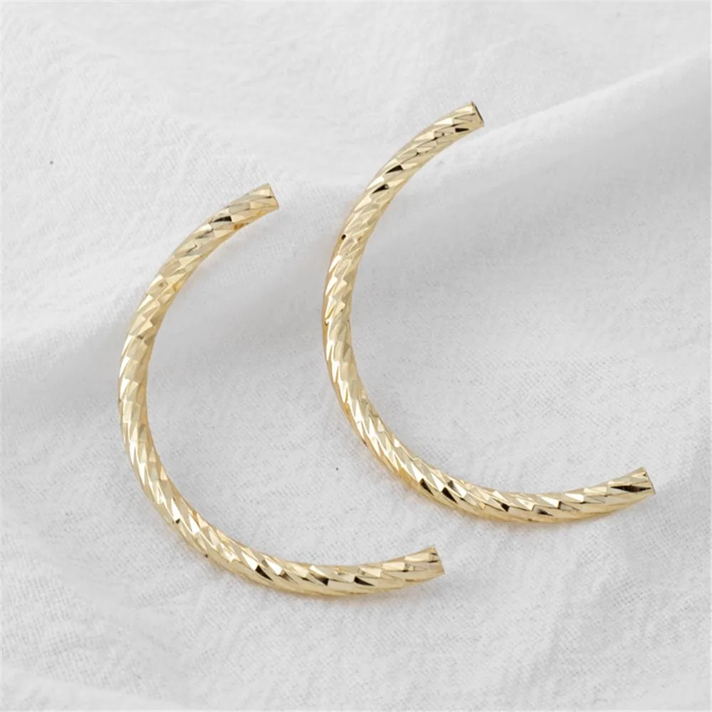 Аксессуары с золотым покрытием 14 к наполовину Обрезанное лицо локоть браслета