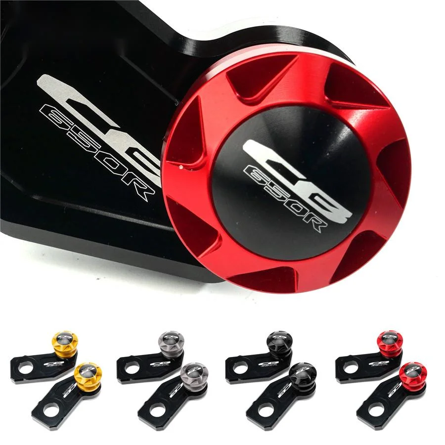 

For Honda CBR650R CB650R CBR650F CB650F CBR 650R/650F CB 650R/650F Chain Adjustment Block Frame swingarm Spools sliders