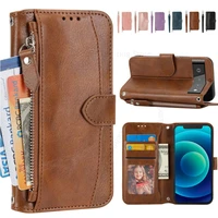 leather wallet shockproof phone case for google pixel 7 pro card slot book stand soft silicone phone cover for pixel 7 pro coque