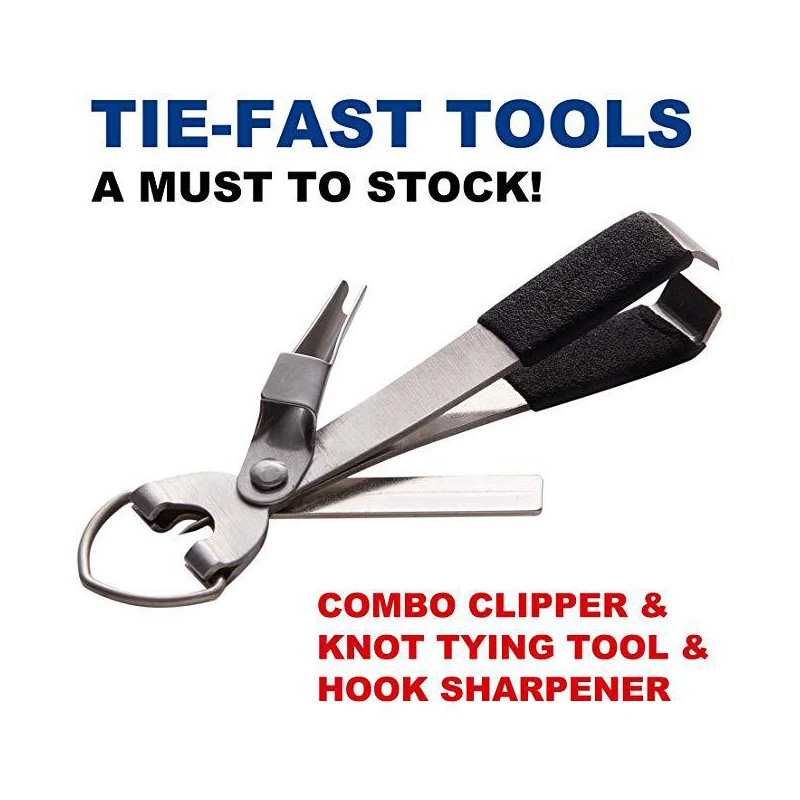 

3 In 1 Fishing Quick Knot Tool Fishing Line Fishing Tong Tie Cutter Clipper Hook Sharpener Fly Tying Tool Telescopic Keychain