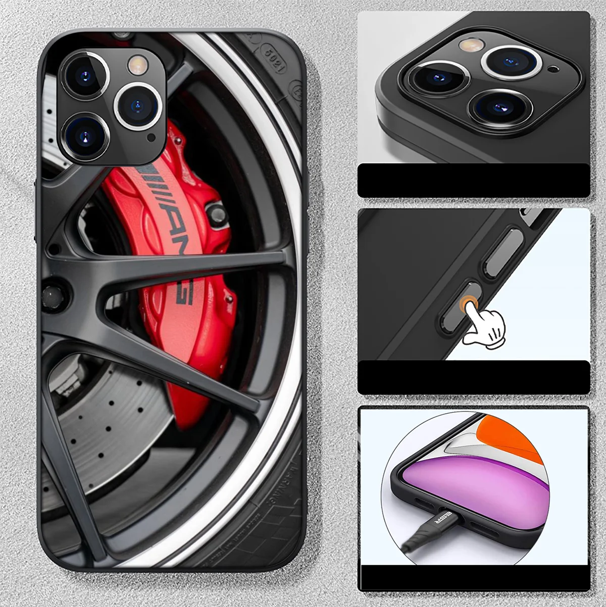 FL108 M-Mercedes wheel Art NEW Phone Case for Xiaomi Redmi A3X A3 13C 13 Note 12 Pro Pro+