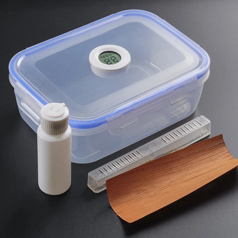 

Cigar case Plastic Humidor Transparent Large Accommodate 15-20 Cigar Humidor Box with Humidifier Hygrometer Cigar Accessories
