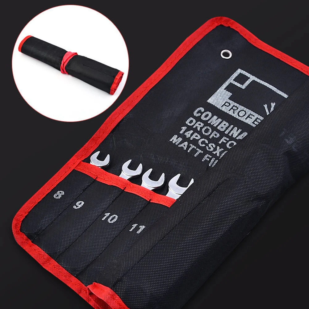 1 комплект 14 шт. набор комбинированных гаечных ключей с храповым механизмом 8-24 мм