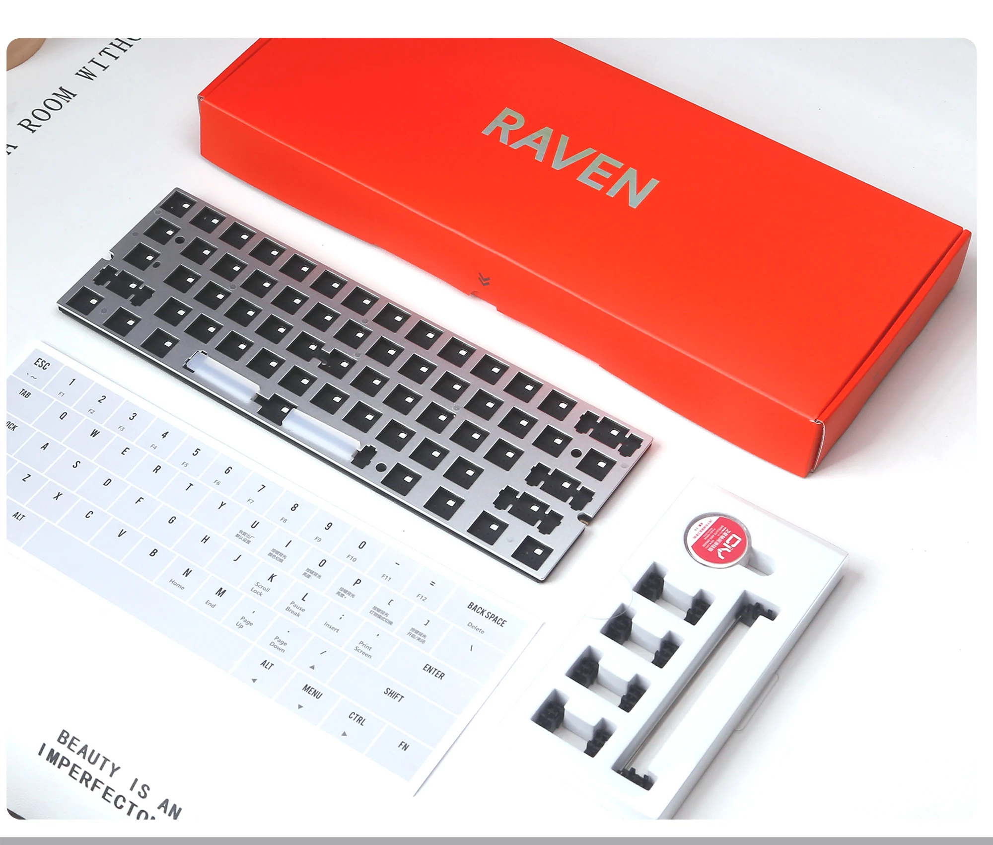 Набор клавиатур Teamwolf Raven61 с внутренним контейнером Игровая клавиатура RGB Hot Swap RT