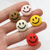 dropshipping colorful smile face pvc shoe charms sandal accessories diy shoe buckle decoration jibz for croc charms kid gift