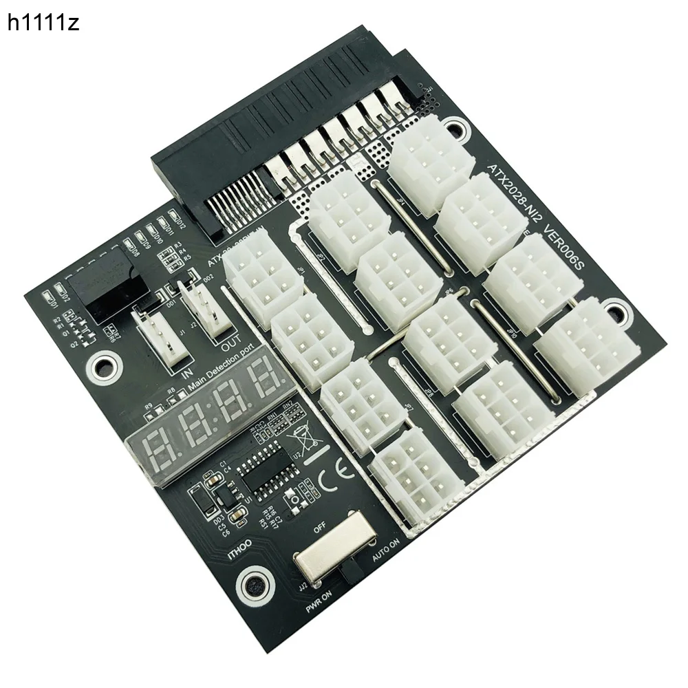 Коммутационная плата для HP, Серверная плата преобразователя мощностью 500 Вт, 80 Вт, 12 портов, 6 контактов, 12 В, блок питания для сервера, модуль платы для майнинга