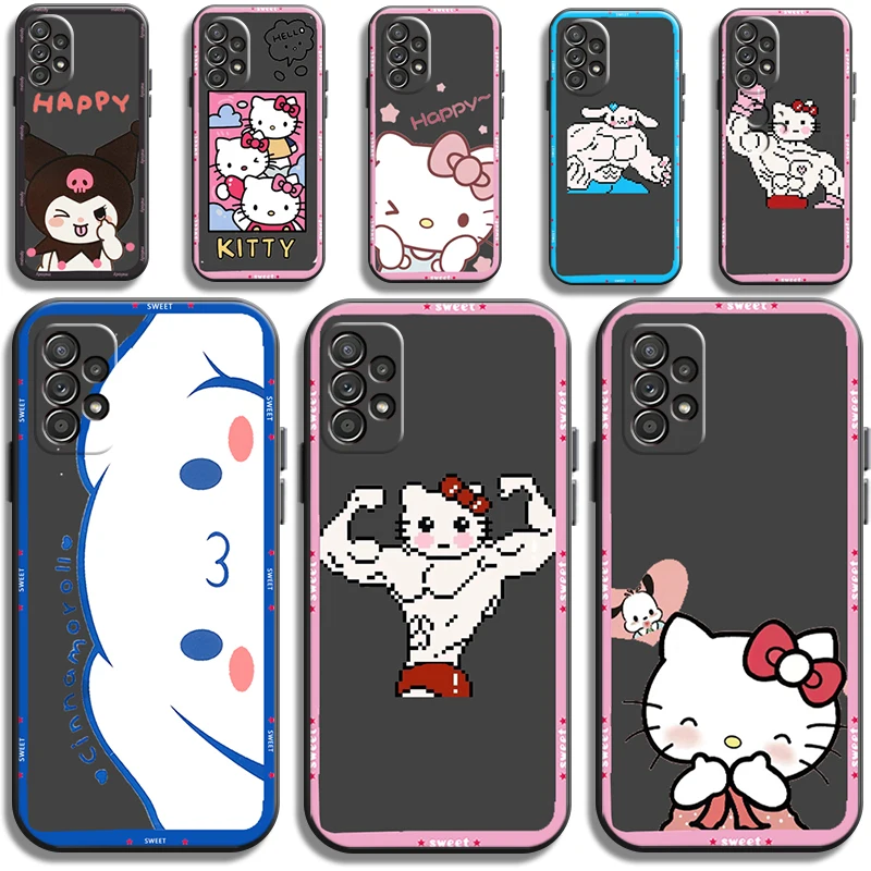 

Hello Kitty NEW Phone Cases For Samsung Galaxy M11 12 S8 S9 S10 S20 S20FE S21 S21Plus S21 UItra Funda Carcasa Soft TPU