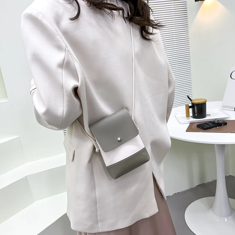 Женская сумка модная через плечо мини-сумка-мессенджер с цветными блоками сумки