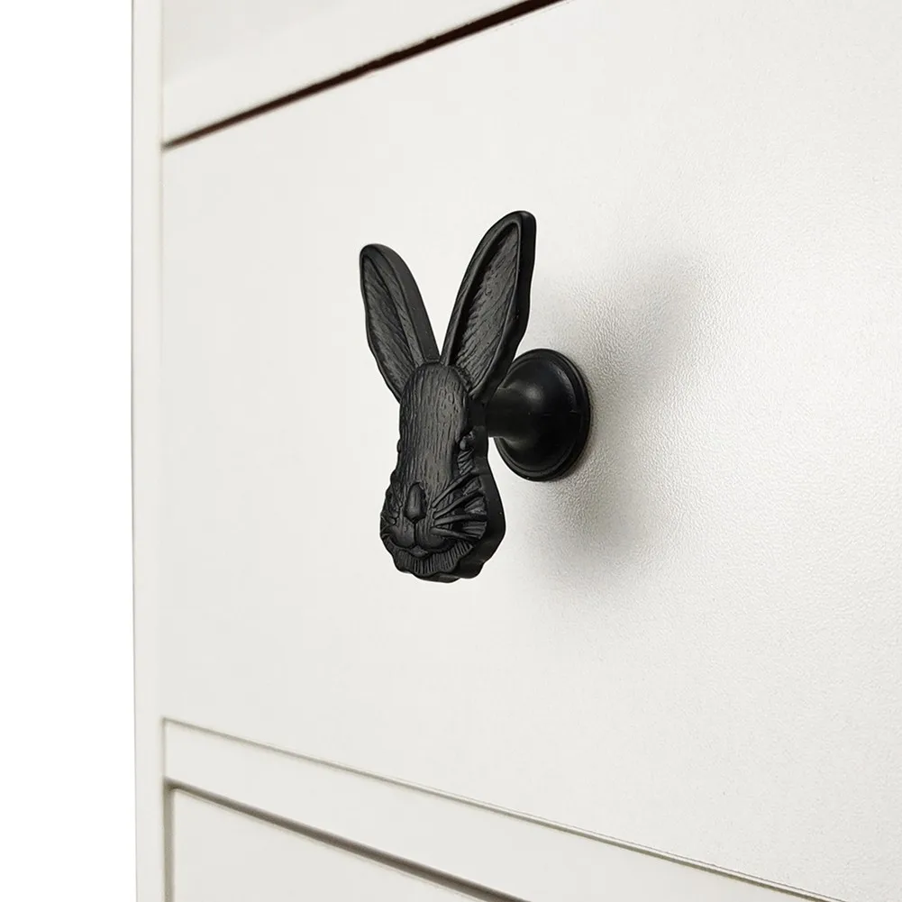 

Rabbit Shape Furniture Handle Antique Gold Silver Handles For Cabinets Cupboard Drawers Zinc Alloy Drawer Wardrobe Pulls Handle