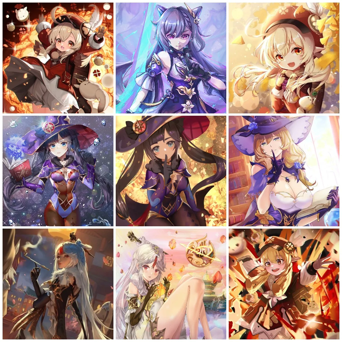 

DIY Digital Oil Painting Genshin Impact Pic Handpainted Art Wall Bedroom Living Room Home Decor Kids Room Decoration Unique Gift