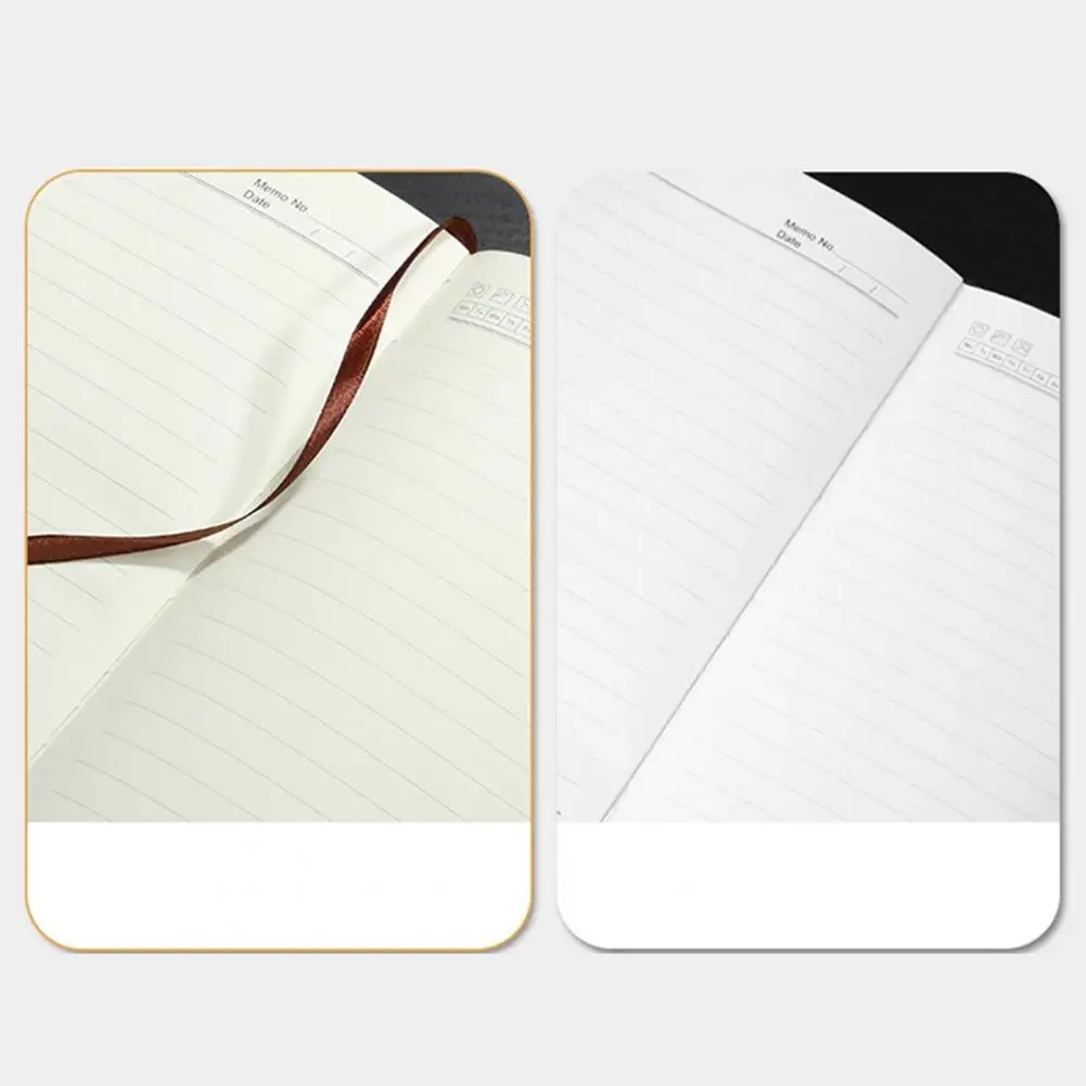 

Notebook with Sewing Binding Versatile A5 Notebook Durable Sewn Binding Smooth Writing Journal for Office School Business No Ink