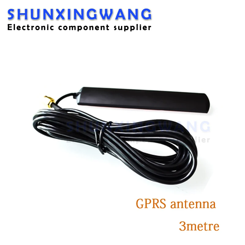 

Антенна GPRS GSM антенна SMA штекер прямая головка патч 900 МГц-1800 МГц 3 м всенаправленная антенна