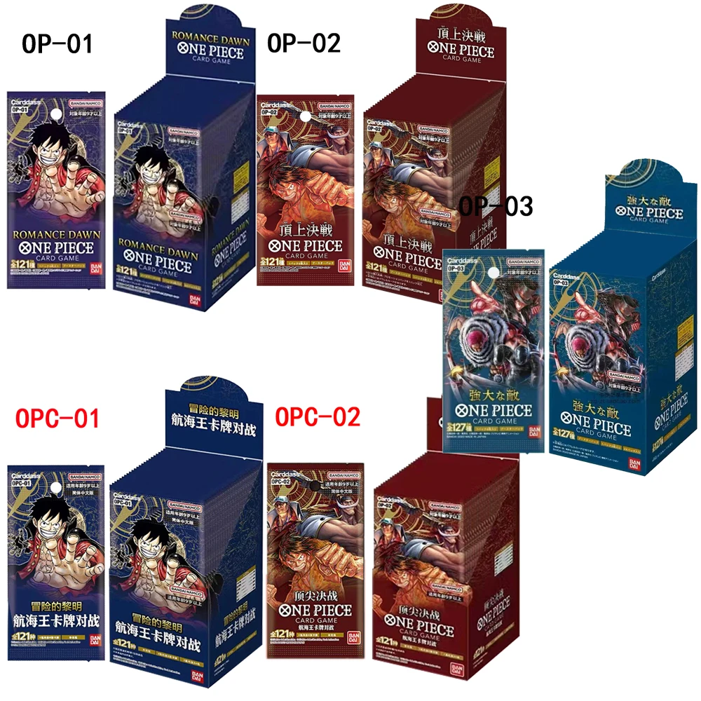 Japanese BANDAI ONE PIECE карточная игра для детей OP01 OP02 OP03 морской разбойник король/королева Игра настольная игра карточка пиратский король