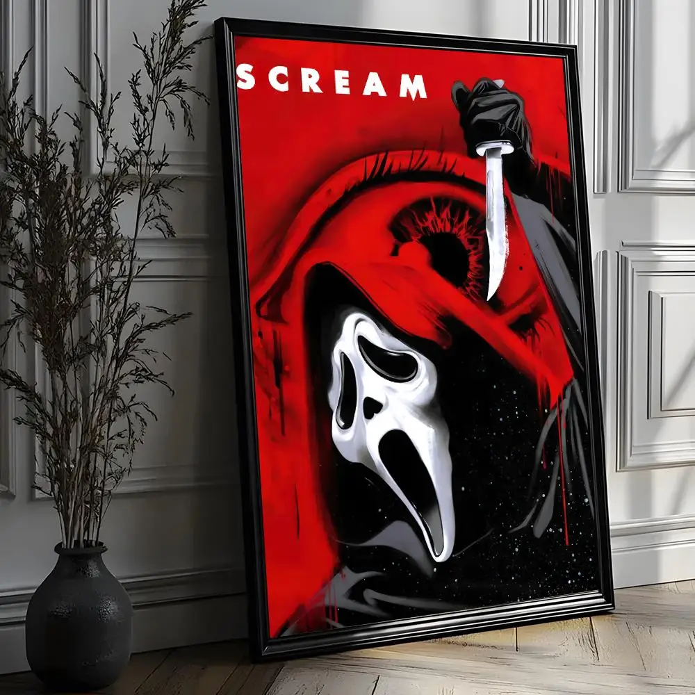 Постер фильма ужасов и триллеров S-ScreaM, HD-арт, наклейка на стену, декор для комнаты, водонепроницаемый, для дома, гостиной, бара, эстетическое украшение (art.: 3920db44d5216) - 3920db44d5216