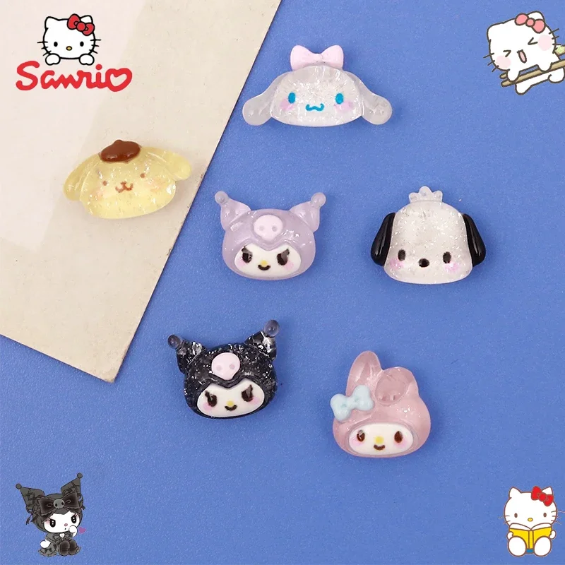 Sanrio Kuromi Cinnamoroll миниатюрный узор с плоской задней частью аппликация орнамент