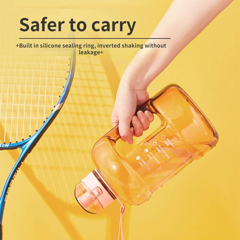 Спортивная бутылка для воды большой емкости без BPA простая и термостойкая