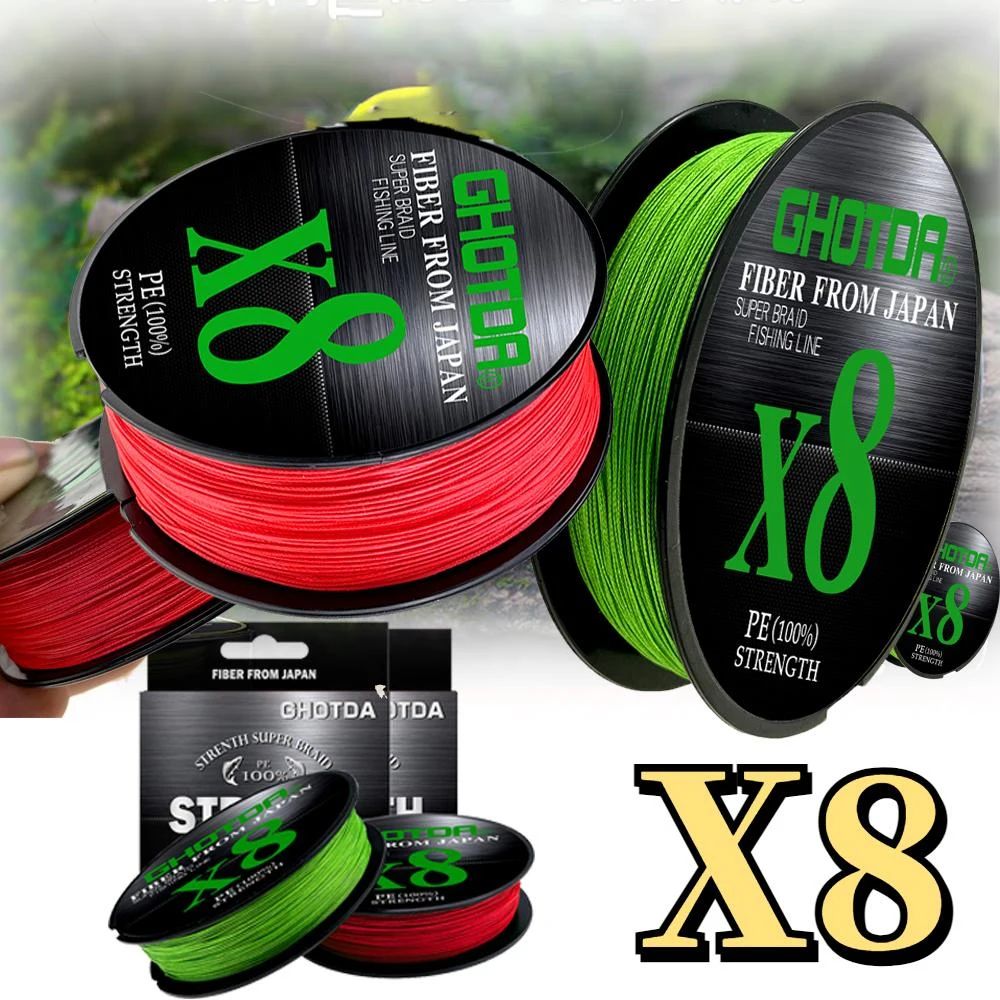 8-прядная полиэтиленовая леска 100 м бесшовная оплетка сверхсильная сила