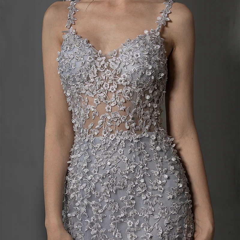 Классическое международное свадебное платье 2024 элегантное кружевное русалки на