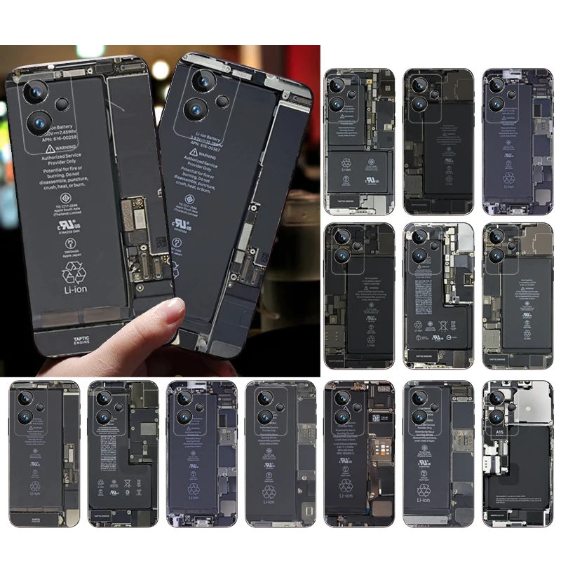 

Battery Circuit board Phone Case for OPPO Realme C21Y X3 SuperZoom C11 GT2 C25S C35 C31 9 ProPlus Find X2 X5 Pro X3 Neo X5 Lite
