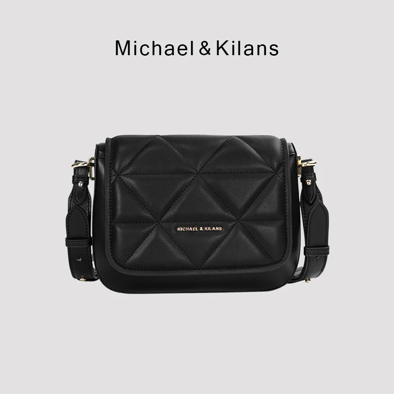 

MICHAEL KILANS Women's new 2022 fashionable one-shoulder messenger bag hand-held small bag High sense of mini texture bag