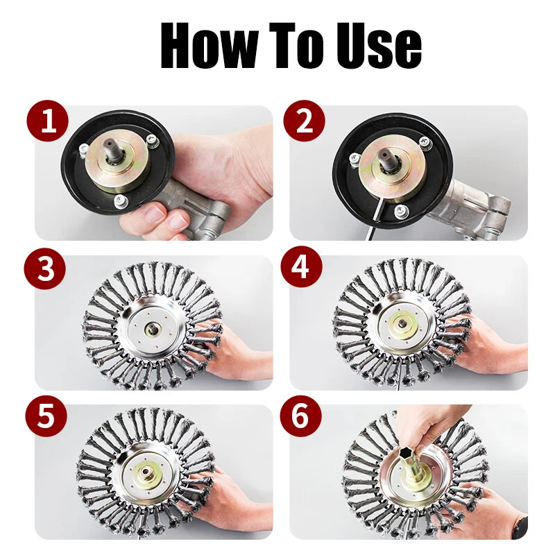 Обновленная 6-дюймовая 8-дюймовая универсальная режущая головка для сорняков