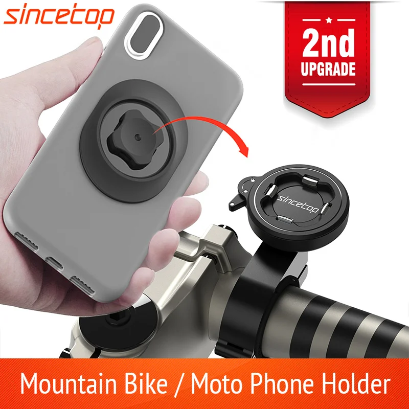 

2022 universal motorcycle bike holder of mobile aluminium phone support Fast mount guided mountain