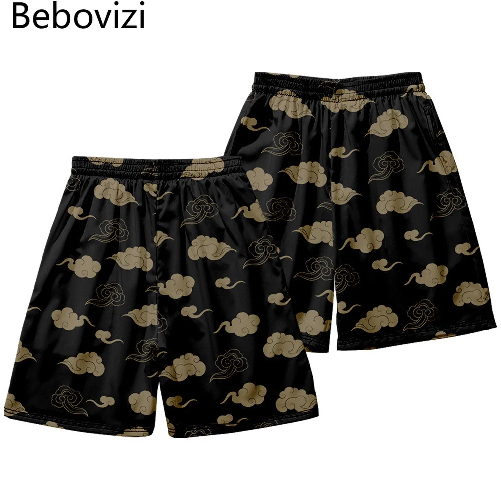 

Japanese Style Streetwear Clouds Print Summer Beach Shorts Casual Sweatshorts Men Fashion Oversized Gym Shorts Plus Size 5XL